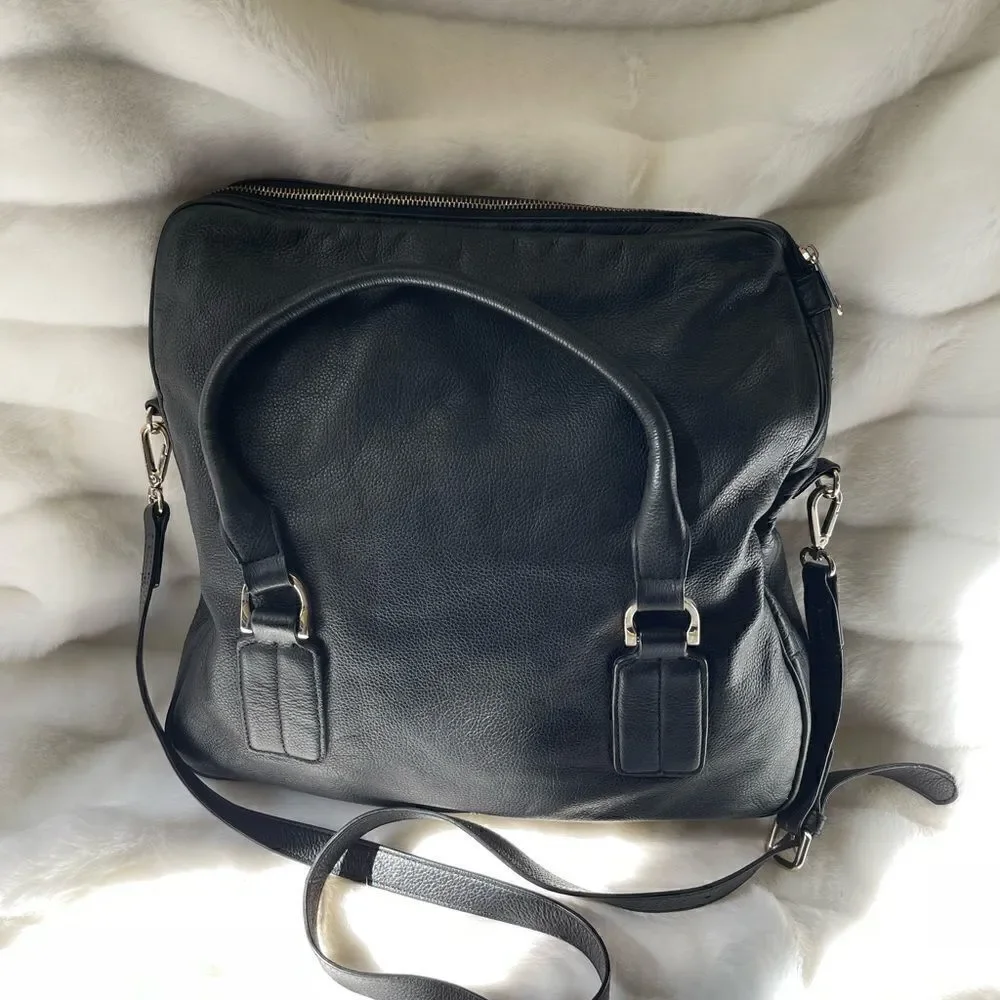 Massi black leather